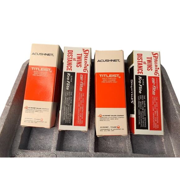 Vintage Spalding William Innes Golf Balls Unused 1968 New Old Stock Titleist - Picture 4 of 16